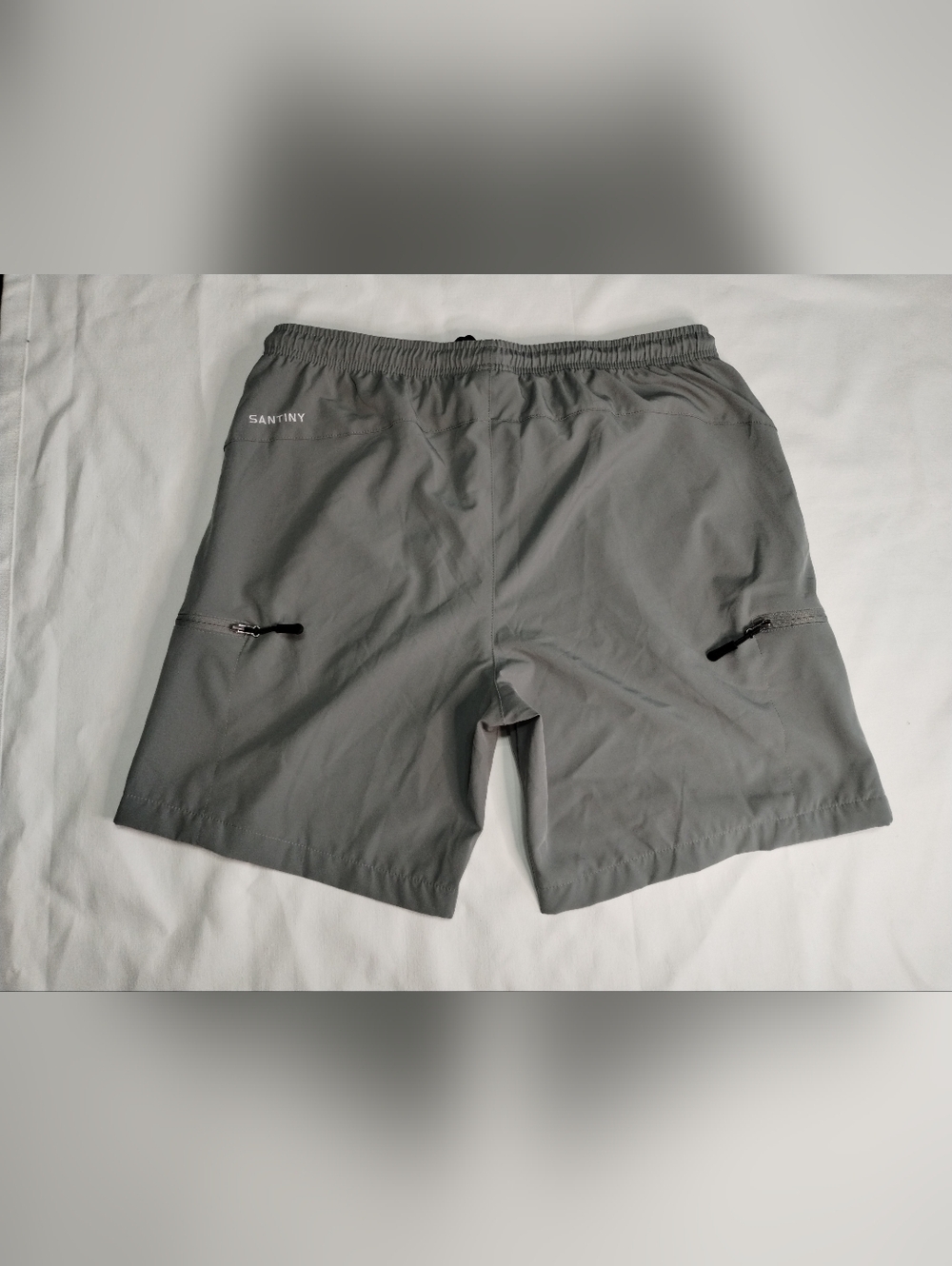 Santiny Men's Performance Gray Athletic Shorts Size (L)